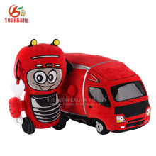 YK ICTI fábrica mejores juguetes blandos pequeño camión de felpa rojo personalizado juguetes para niños